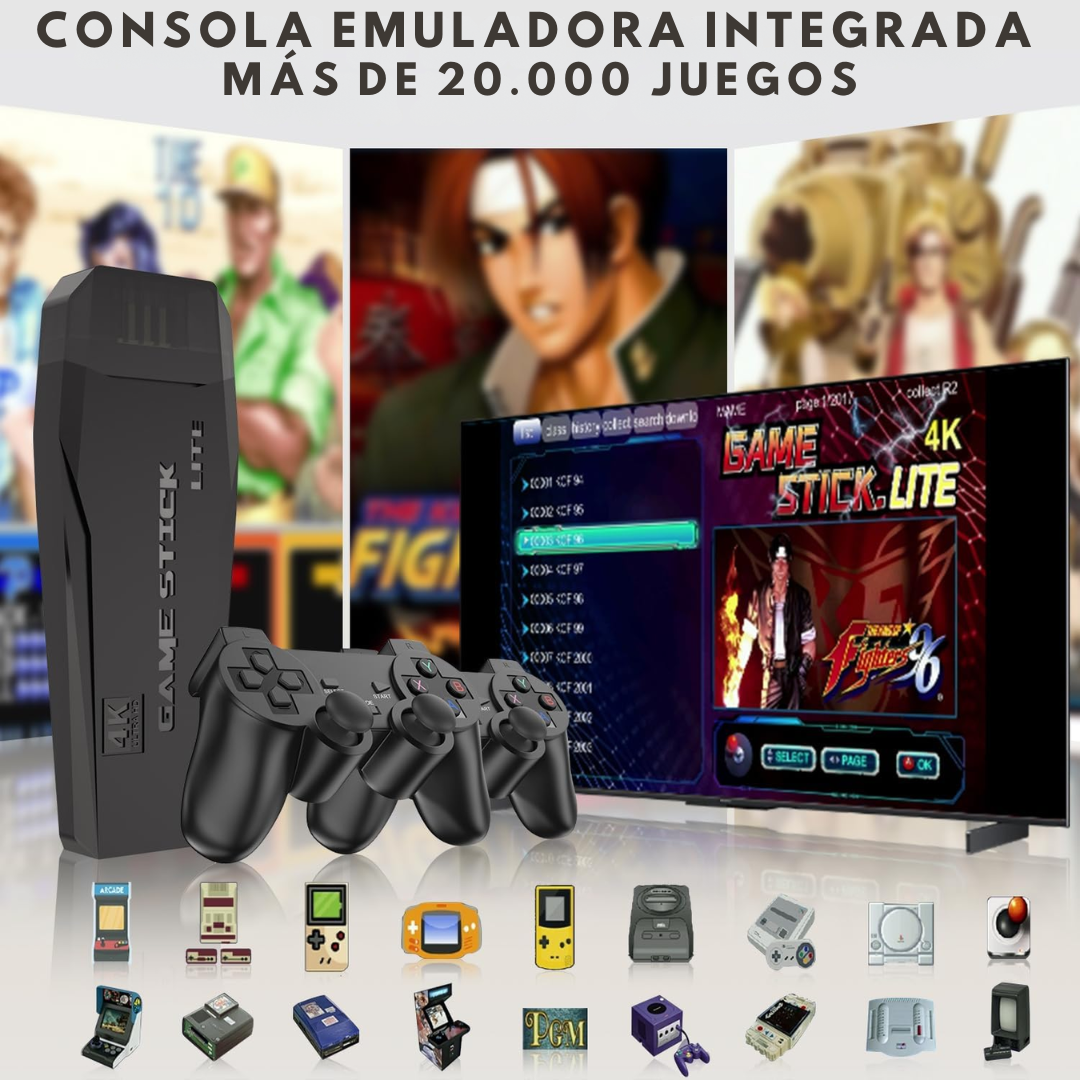Game Stick  4k Mas De 20.000 Juegos